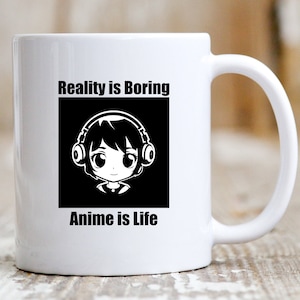 Anime Geschenk Kaffeetasse für Anime Fans Otaku und japanische Animation Life Theme Kaffeetasse