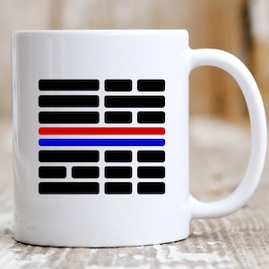 Südkoreanische Flagge Kaffeetasse mit Block Trigram Taegeukgi Design und Dae Han Min Guk Seitendruck für K-Pop und koreanische Kulturliebhaber