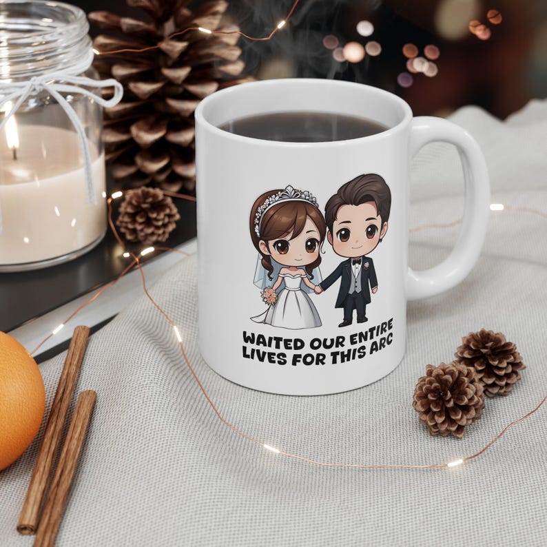 Anime Theme Wedding Mug Gift Idea for Anime Couples Lovers Fans of ...