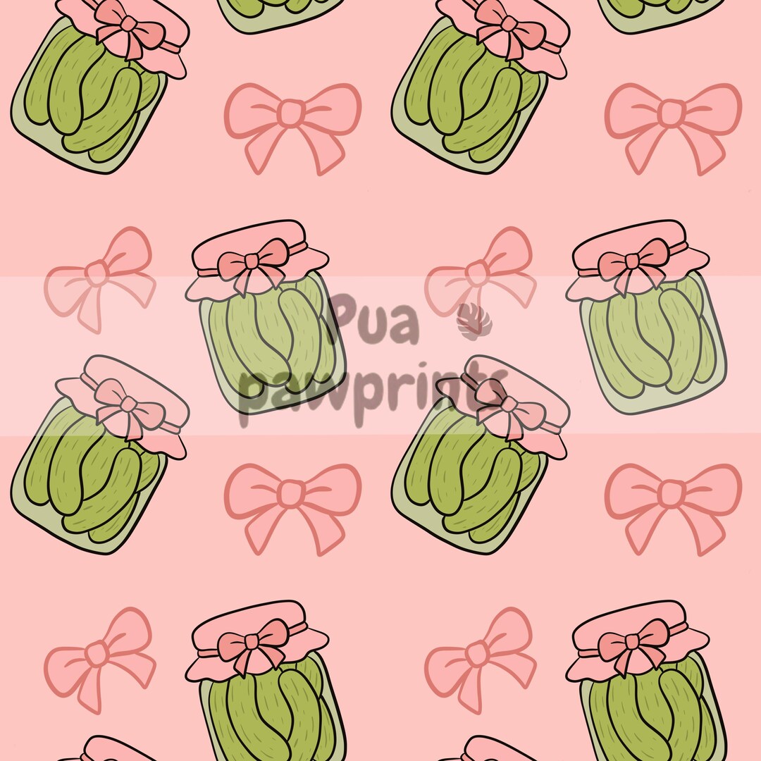 County Fair Pickles Seamless Digital Pattern - Etsy