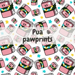 &quot;Spam-Musubi Kawaii Seamless Pattern.&quot;