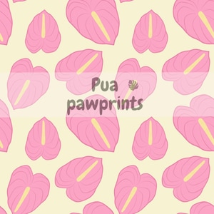 Pink Anthurium seamless digital file