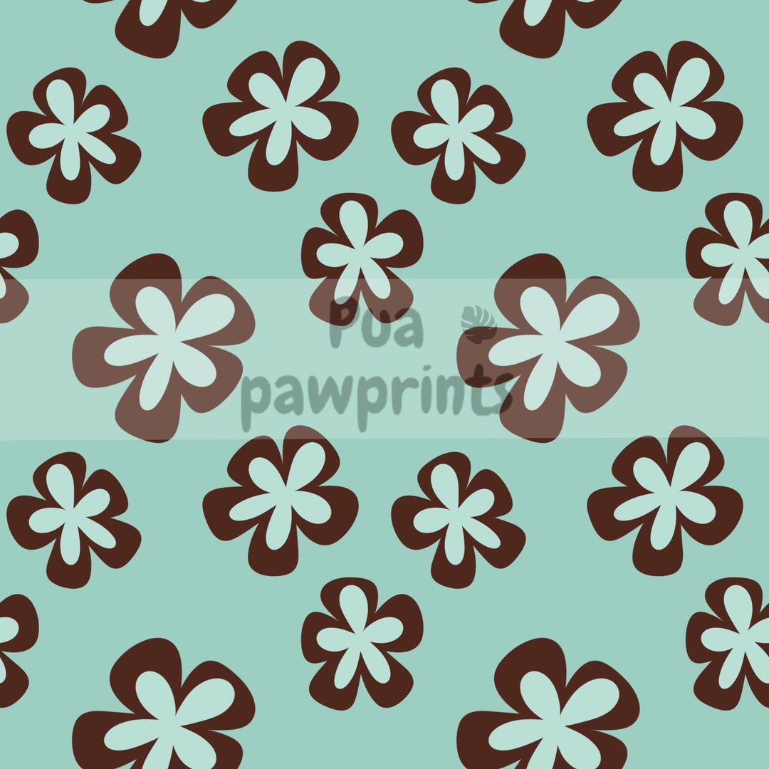 Y2K Floral Seamless Pattern PNG | Retro Mod Flower Digital Paper | Cute ...