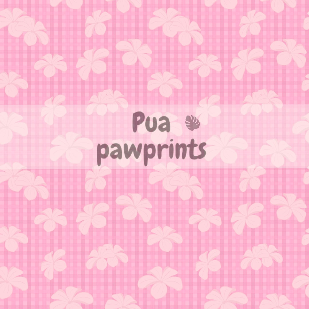 Pink Palaka Pua Seamless Pattern - Etsy