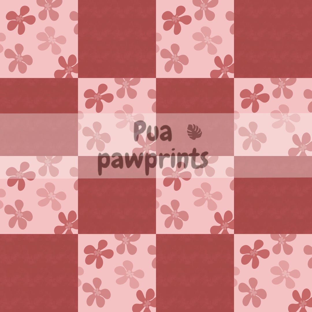 Flower Check Pattern Seamless Digital File - Etsy