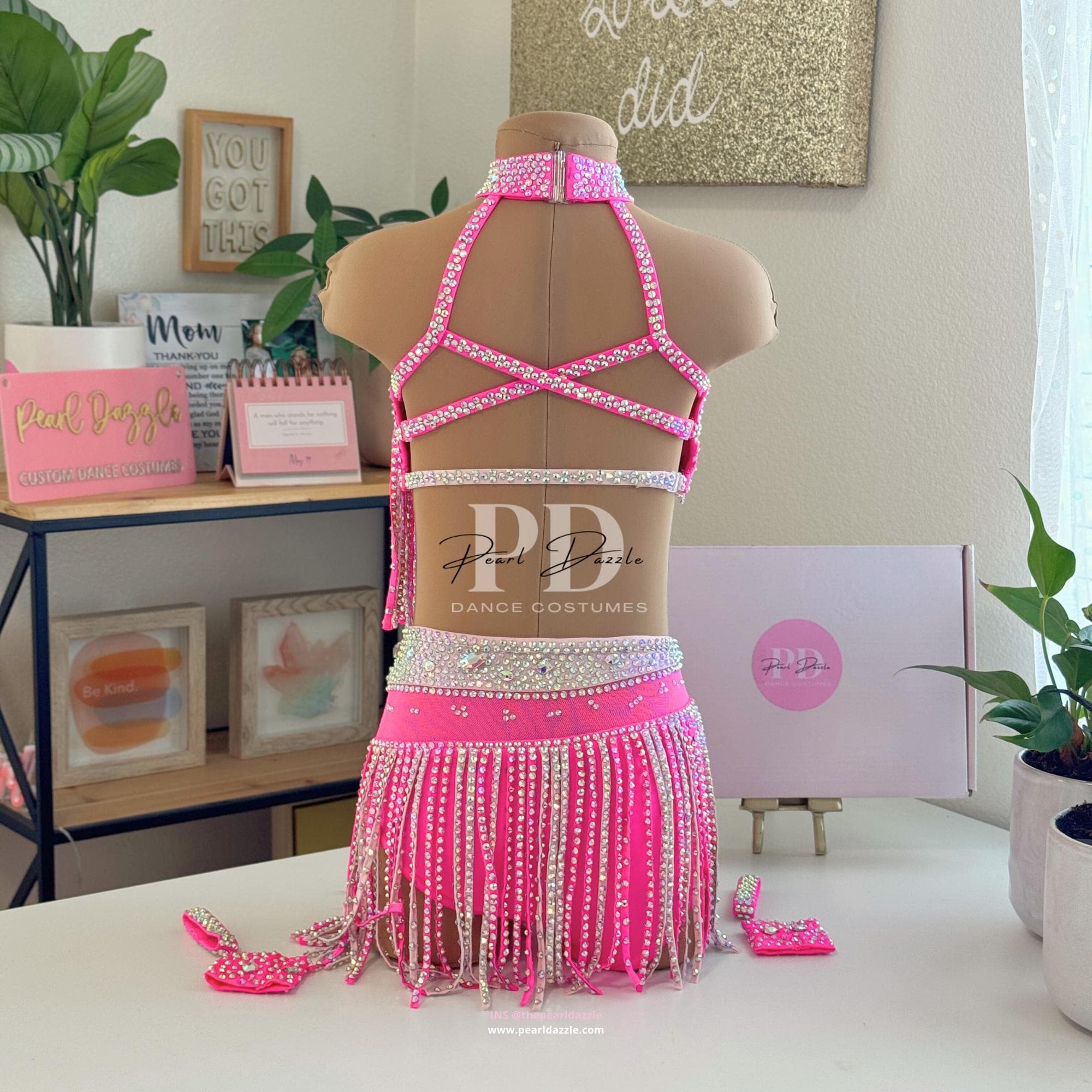 Neon Pink/custom Colors 2 Colors Themed Jazz Dance Costume - Etsy