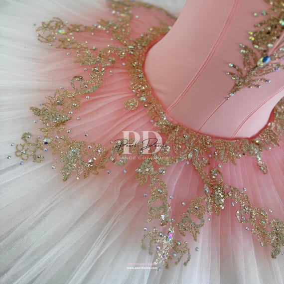 Ready to ship (8-10Y CL)- Peach Pink Ballet Dress Dance Costume Ready to ship (8-10Y CL)- Peach Pink Ballet Dress Dance Costume