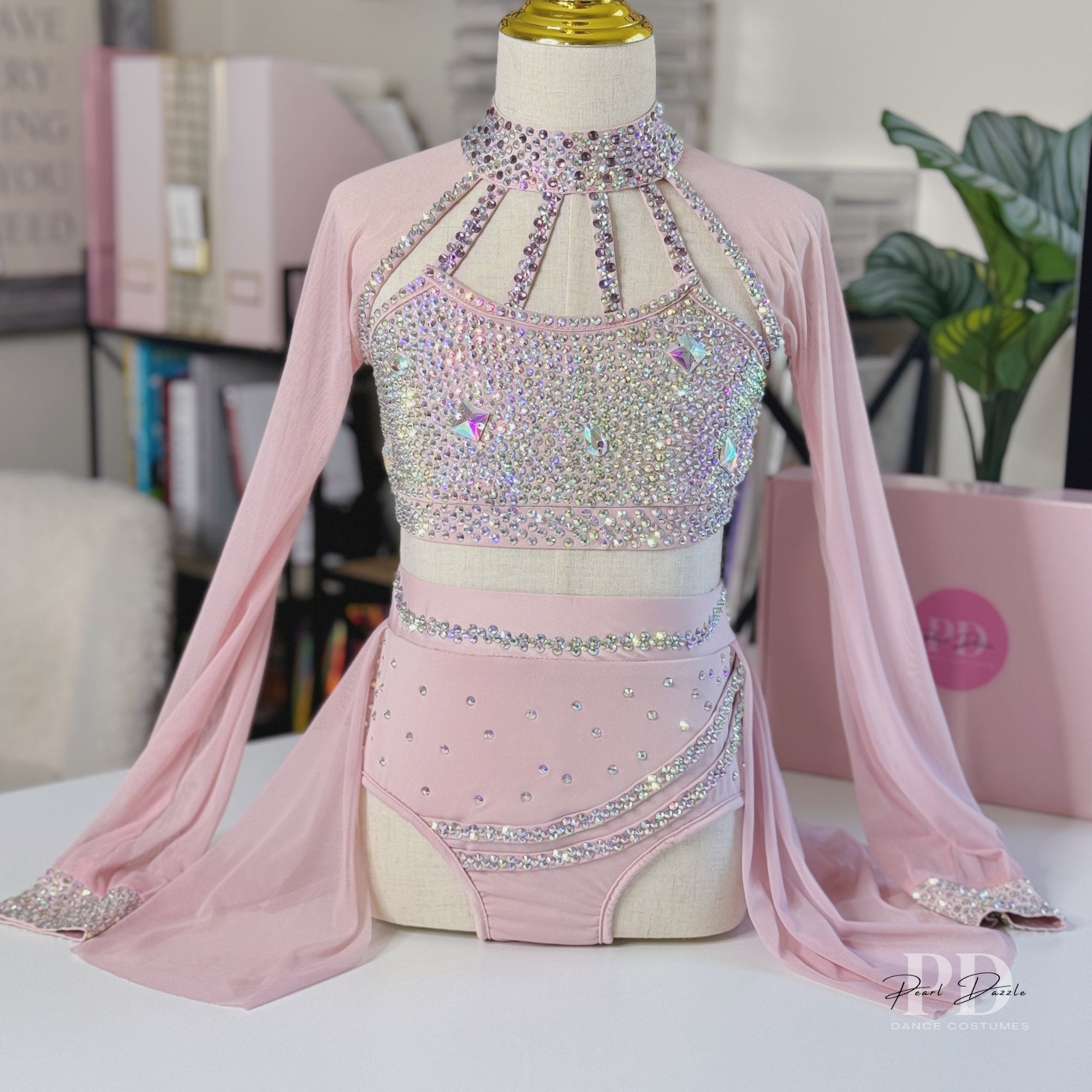Dreamy Pink/Custom colors Customized Lyrical Dance Costume