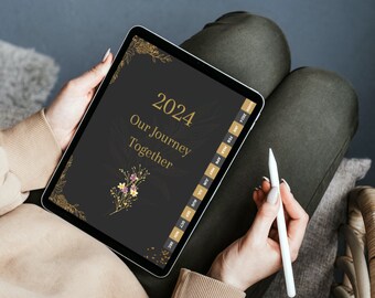 Planificateur numérique de mariage annuel - Style élégant