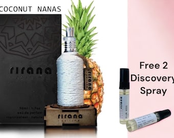 Rirana Parfume Coconut Nanas 50ML EDP  perfume - Free 2 Discovery 3ml Spray