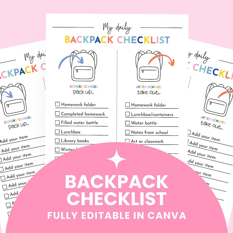 Am Pm Checklist - Etsy