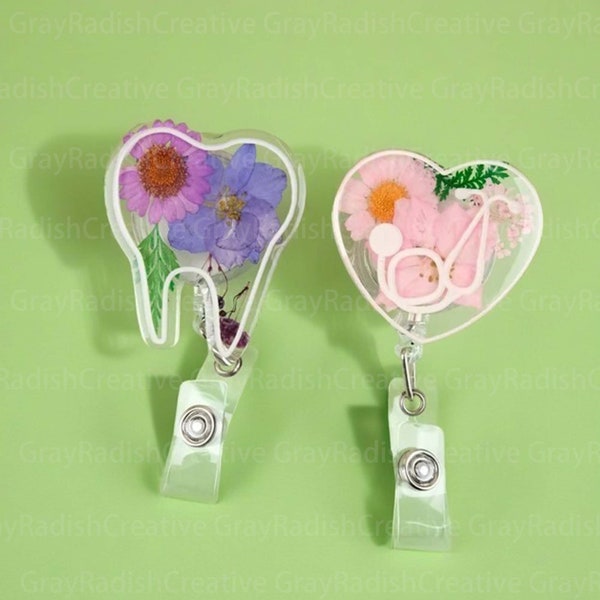 True Flower Badge, Dry Flower Emblem Scroll, Scalable ID Card Emblem Scroll, Nurse Doctor Office, Employee Health Care, Department Badges