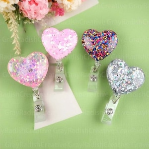 Hart badge haspel, verpleegkundige badge haspel, hars badge haspel, kantoor, arts, student, kaarthouder, cadeau voor haar, dokter geschenken, geschenken verpleegkundige