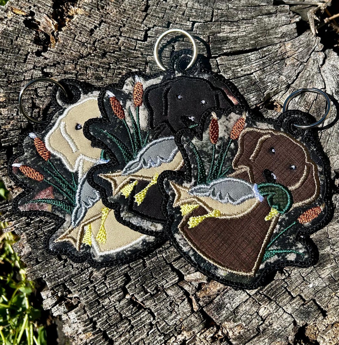 Labrador and Mallard Key Chain - Etsy