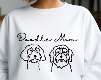Doodle Mom Crewneck Sweatshirt Dog Lover Gift