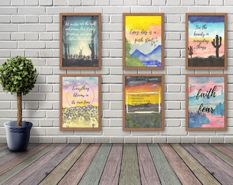 Printable Posters Wall Decor Room Decor bundle of 6 - Etsy