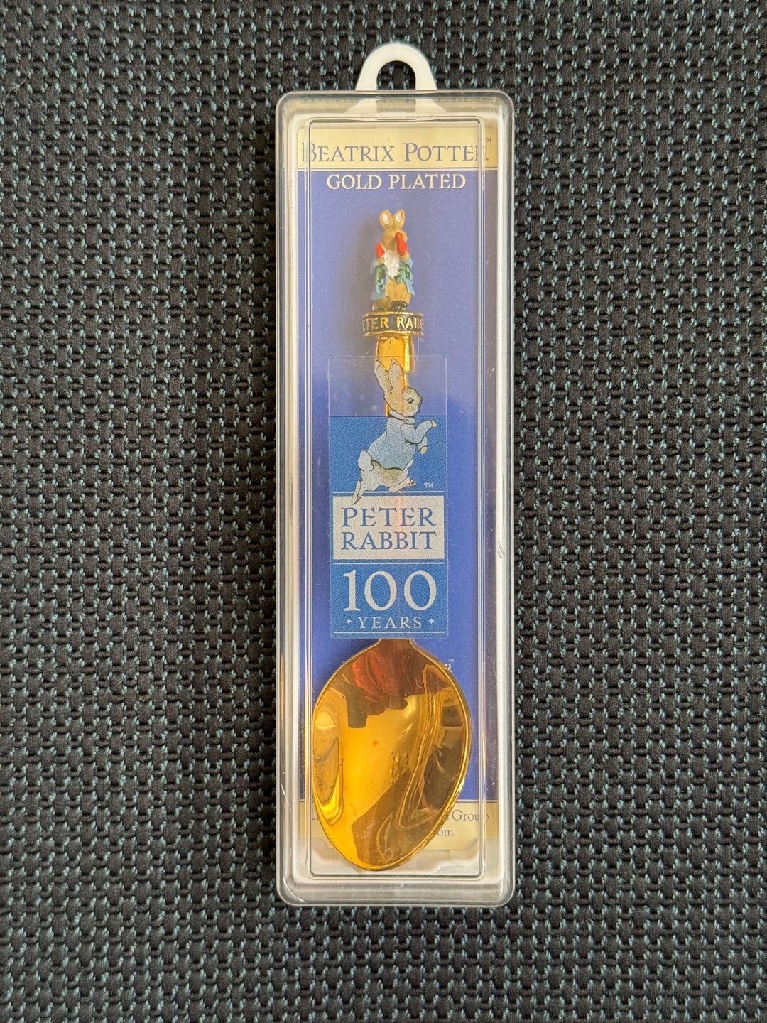 Peter Rabbit Spoon England Rare Peter Rabbit Souvenir Spoon Gold Plated 100th Anniversary Nib ...
