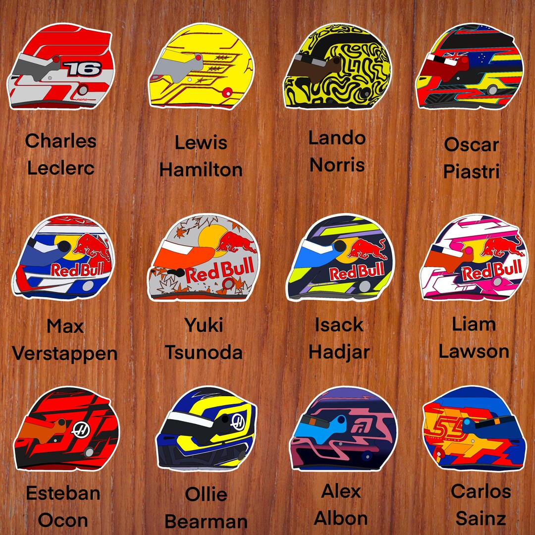 Formula 1 Helmets 2025 - Etsy