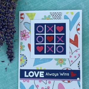 Carte de Saint-Valentin faite main, carte toutes occasions, carte d'anniversaire, carte 3D