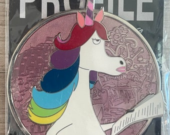 Disney Limited Edition Pin Rainbow Unicorn Inside Out Pride WDI Profile Quality Fantasy LE 15 Hard Enamel Translucent Collectible Rare Art