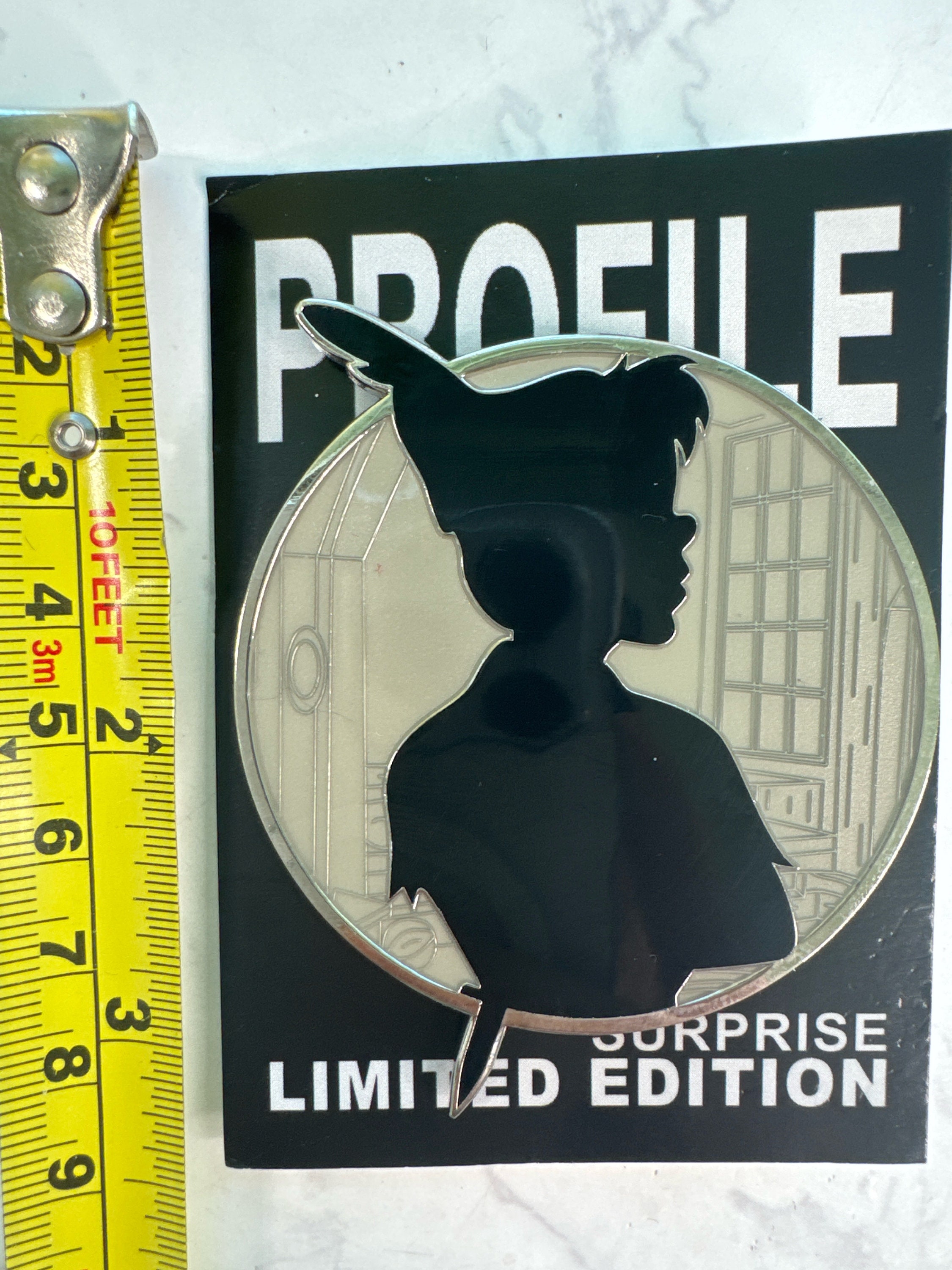 Disney Limited Edition Pin Peter Pan Shadow Villain Hero WDI Profile Series Fantasy  LE 35 3D Tinker bell Trading Collectible Art Quality