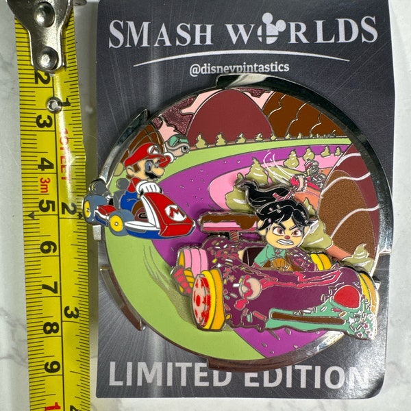 Disney Limited Edition Pin Vanelope Wreck it Ralph Mario Kart BRos  Nintendo Game Smash Series WDI Fantasy LE 35 3D Trading Collectible Art