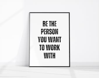 Office Wall Art, Teamwork Quotes, Office Décor Print, Workplace Positivity, Printable Wall Art, Team Mindset Gift, Inspirational Work Poster