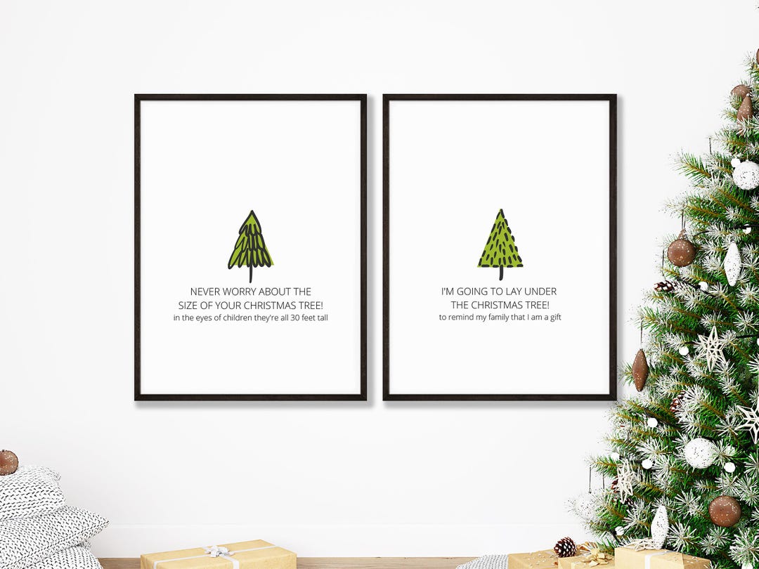 funny-christmas-tree-quotes-christmas-wall-art-christmas-tree-print