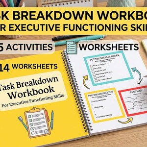 Task Breakdown Workbook for Kids | Executive Functioning & Daily Routines