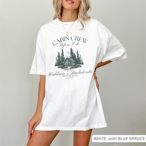 Cabin Crew Camping Bachelorette Camp Bachelorette Custom Bachelorette Party Shirts Bridal Party Tees Outdoorsy Bachelorette Mountain Wedding