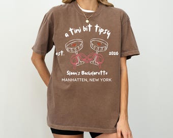 Espresso Martini Bachelorette T-Shirt | Personalisiertes Junggesellinnen-Shirt