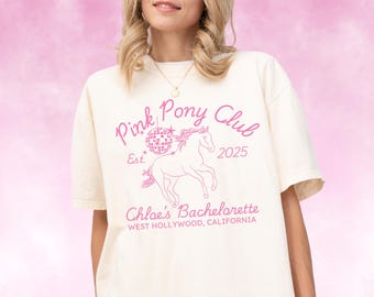 Pink Pony Club Junggesellinnenabschied Shirt: Strand Disco Brautjungfer Geschenk