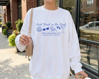 Strand Bachelorette Sweatshirt | Last Toast on the Coast Brautparty Top