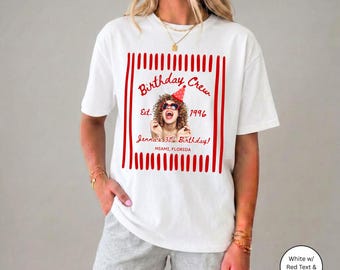 Anpassbare Geburtstag Shirt Streifen Design Benutzerdefinierte Foto Meilenstein Feier personalisiertes Geschenk Passendes Familienfest Kader T-Shirt Vintage Jahr