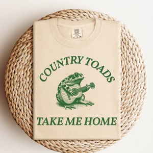 Country Toads Take Me Home Shirt, Frog, Frog Shirt, Western T-Shirt, Frog and Toad, Comfort Colors Shirt, Funny Shirts, Funny T-Shirt
