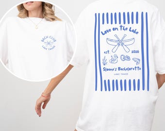 Liebe auf dem See Bachelorette Shirt, See Bach Wochenende T-Shirt, Braut Squad Shirts, benutzerdefinierte Brautparty Geschenk, See Bachelorette Tee