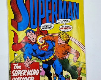 Vintage 1977 Superman Comic All Color Planet Comic No. 3, February 1977. Distrib. Gordon and Gotch Australia