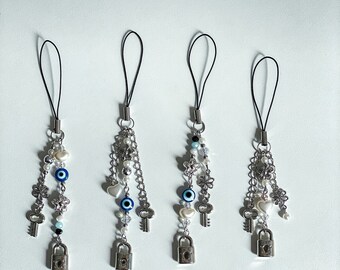 Phone charm beads hanging, keychain lanyard, bag charms, cute phone string accessories