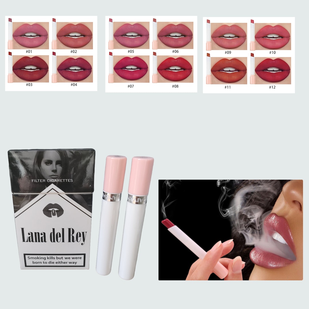 Lana Del Rey Cigarrette Lipstick,cigarette Box Lipsticks Set,cigarette