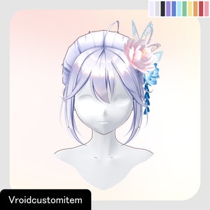 VRoidStudio: New Year mini pony tail (11 colors included)