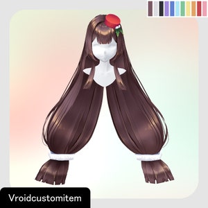 VRoidStudio: Mikoto&#39;s loose twin tails (11 colors included)