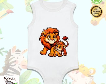 Zoo Animals - Lion Sleeveless Bodysuit