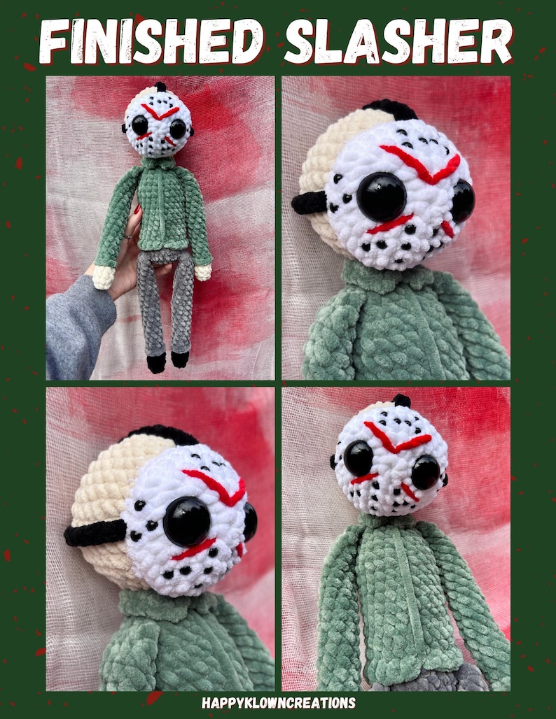 Slender Slasher Bundle *CROCHET PATTERN* Hockey Mask & Nightmare ...