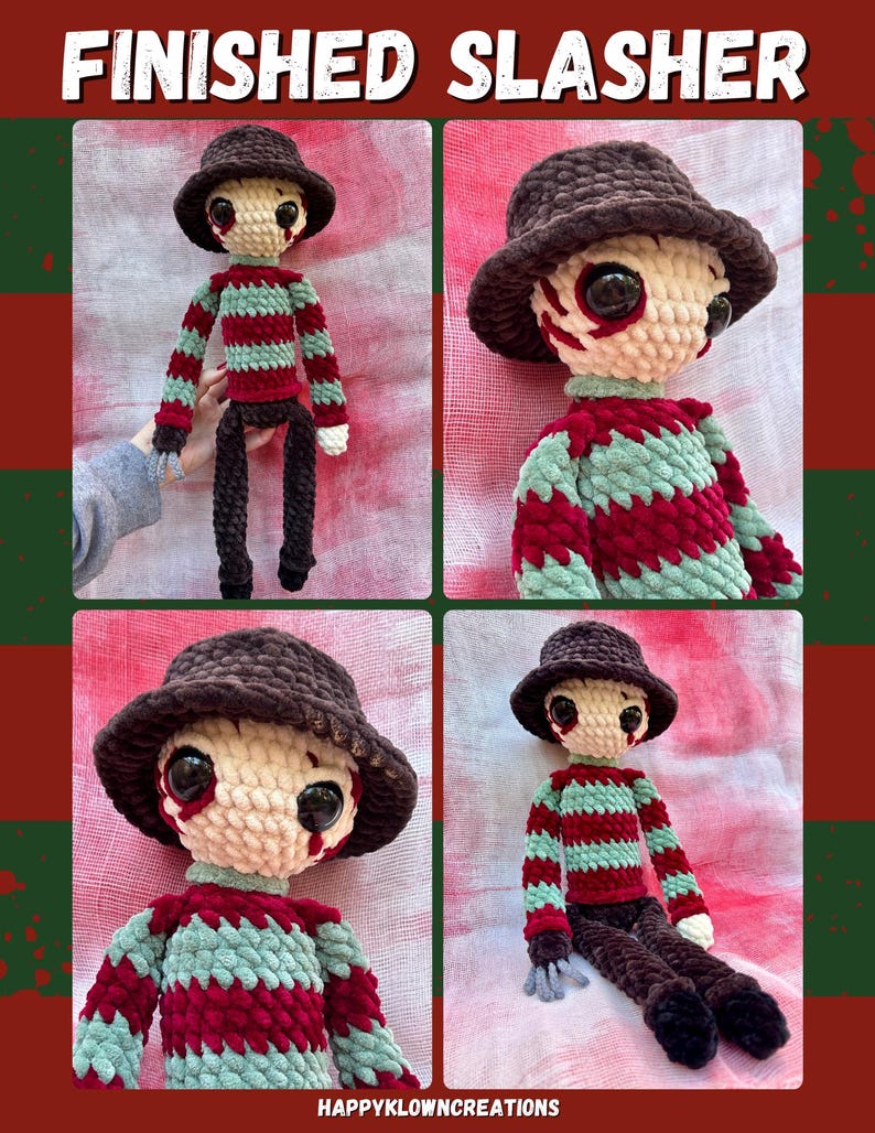 Slender Slasher *CROCHET PATTERN* Nightmare Slasher PDF - Etsy Canada