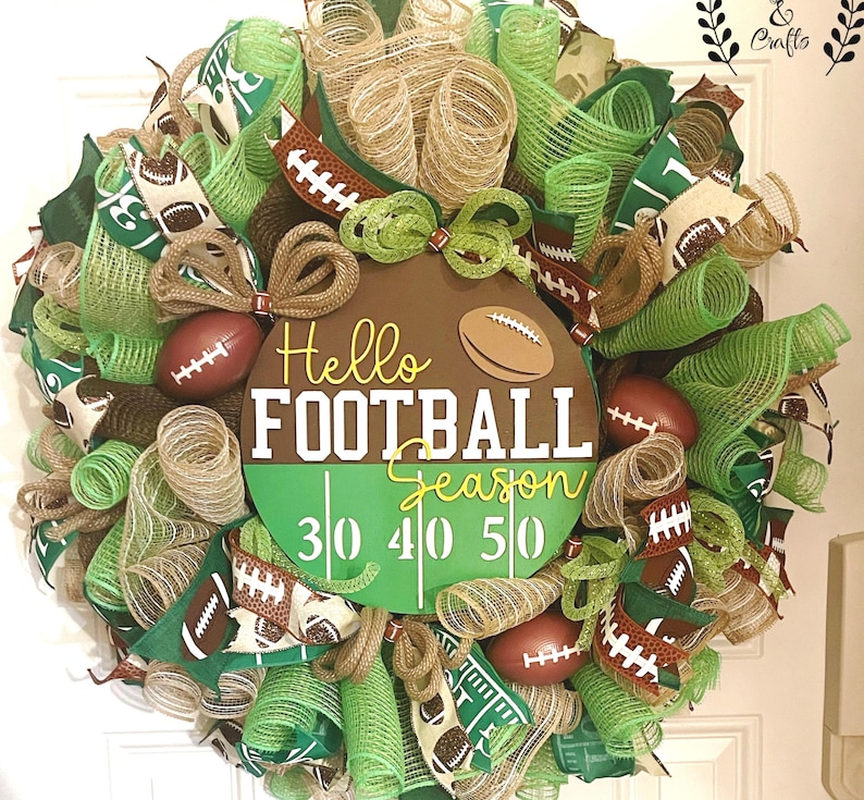 Football Game Day Wreath
