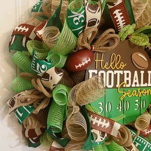Football Game Day Wreath