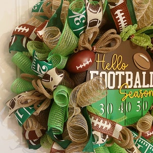 Football Game Day Wreath