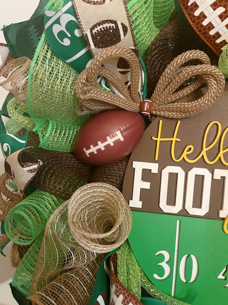 Football Game Day Wreath