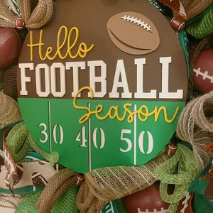 Football Game Day Wreath