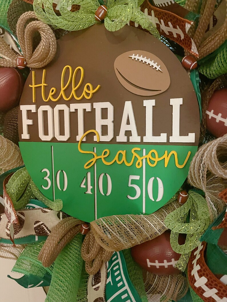 Football Game Day Wreath